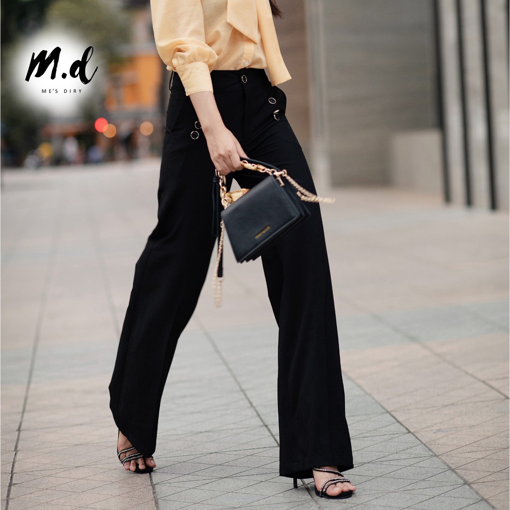 Quần ống suông nữ, công sở, hack dáng, sang trọng Mdshop Official Store