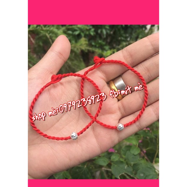 Dây đỏ đeo tay may mắn