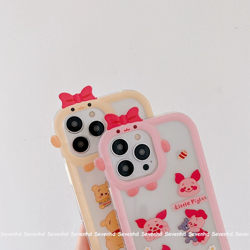 Ốp Điện Thoại Dẻo Trong Suốt Họa Tiết Hoạt Hình Winnie The Pooh Cho iPhone 14 13 12 11 Pro Max Xs Max Xr X 7 8 6 6s Plus