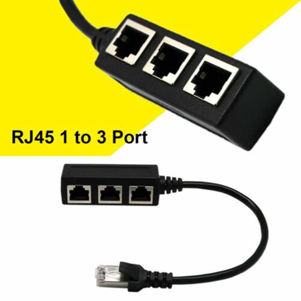 Bộ Chia 3 CổNg RJ45 1 ĐầU CắM Sang 3 Lỗ CắM Chuyên DụNg
