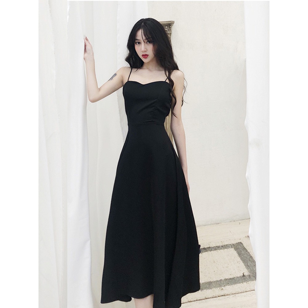 Đầm hai dây thắt lưng ulzzang dự tiệc sexy