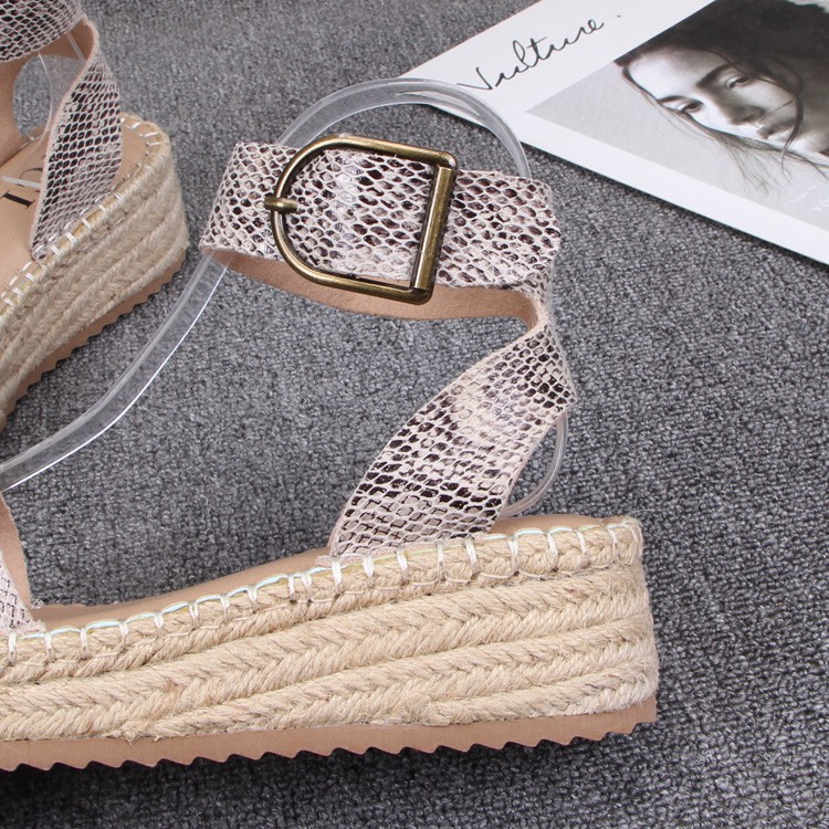 Giày sandal cói 5cm xuất khẩu mẫu mới 2021