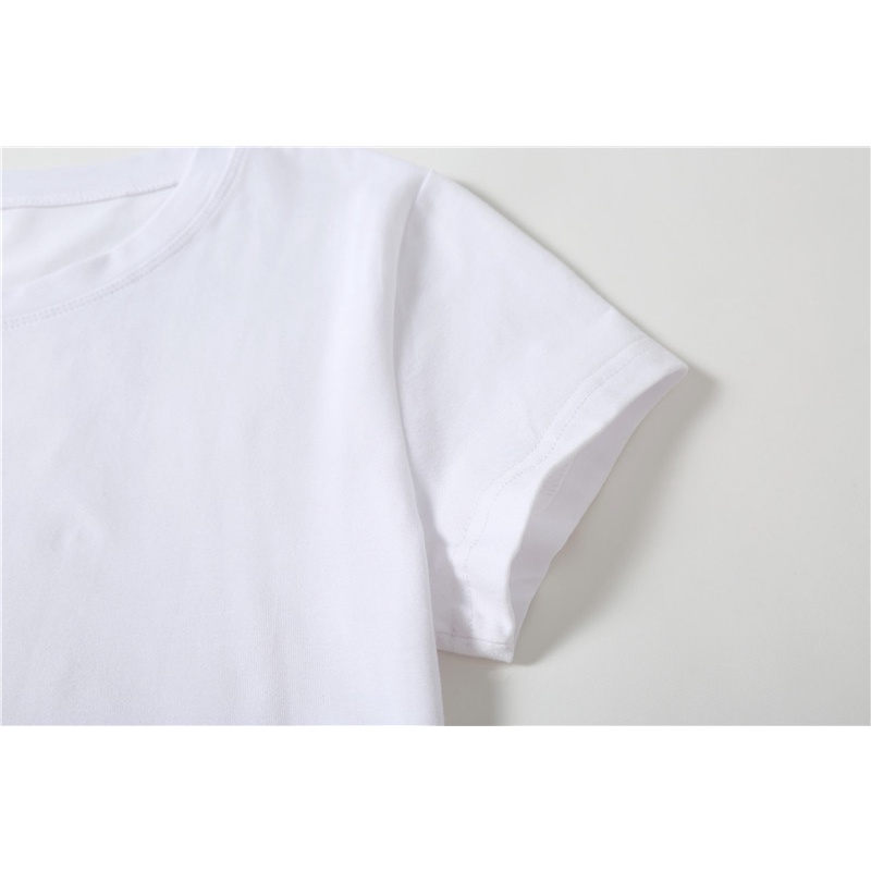 Áo Thun Nữ Tay Ngắn Thêu Hình Thời Trang