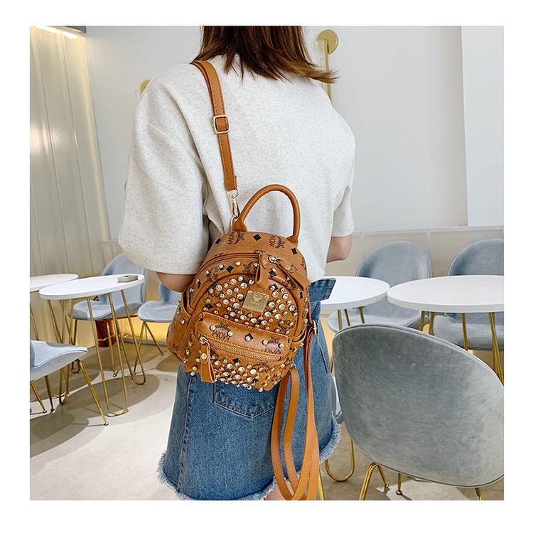 Balo mini đính đinh tán phong cách Hàn Quốc thời trang cá tính cho nữ