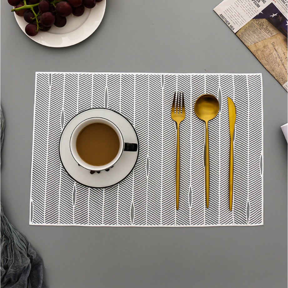 Tấm lót bàn ăn dạng lưới cách nhiệt chống trượt phong cách châu Âu PLACEMATS