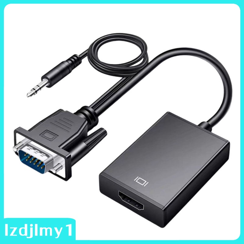 Đầu Chuyển Đổi VGA Sang HDMI Màu Đen Cho Máy Tính / Điện Thoại Di Động Lzdjlmy1