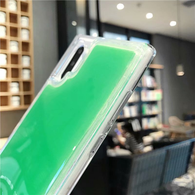 Ốp điện thoại kim tuyến dạ quang cho Samsung Galaxy S20 Plus S8 S9 S10 Plus Note 10 9 Note 8