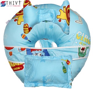 Bộ gối đa năng chữ c - gối tai voi cho mẹ và bé 55 thivi