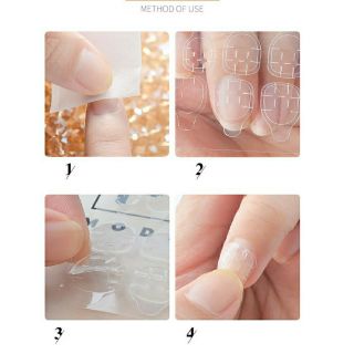 Set 24 miếng keo mềm dán móng đủ size không độc hại