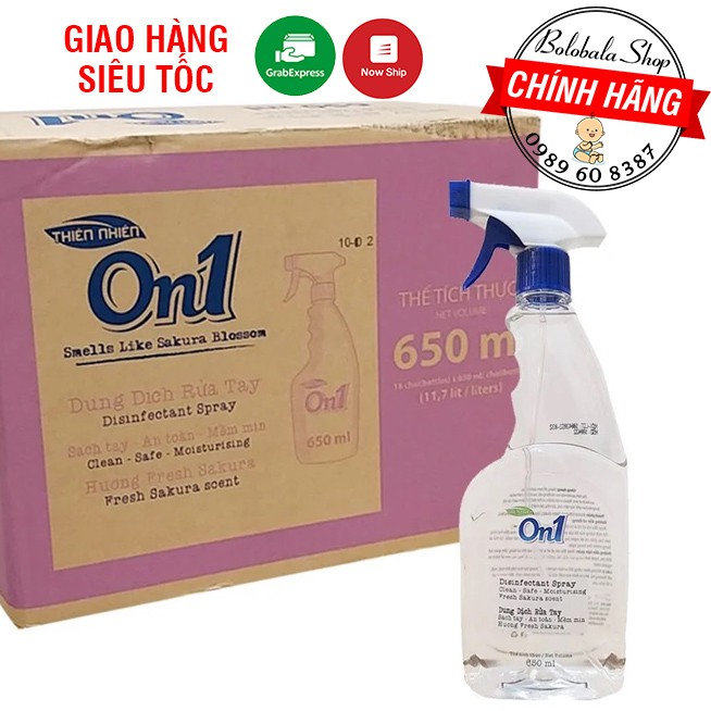 Dung dịch rửa tay khô On1 650ml hương Fresh Sakura | BigBuy360 - bigbuy360.vn