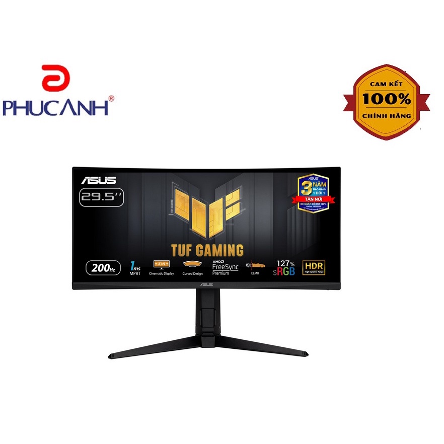 [Rẻ vô địch] Màn hình Gaming Asus VG30VQL1A 29.5Inch 1Ms 200Hz IPS Tích hợp Loa (Bảo hành Hãng 36 tháng)