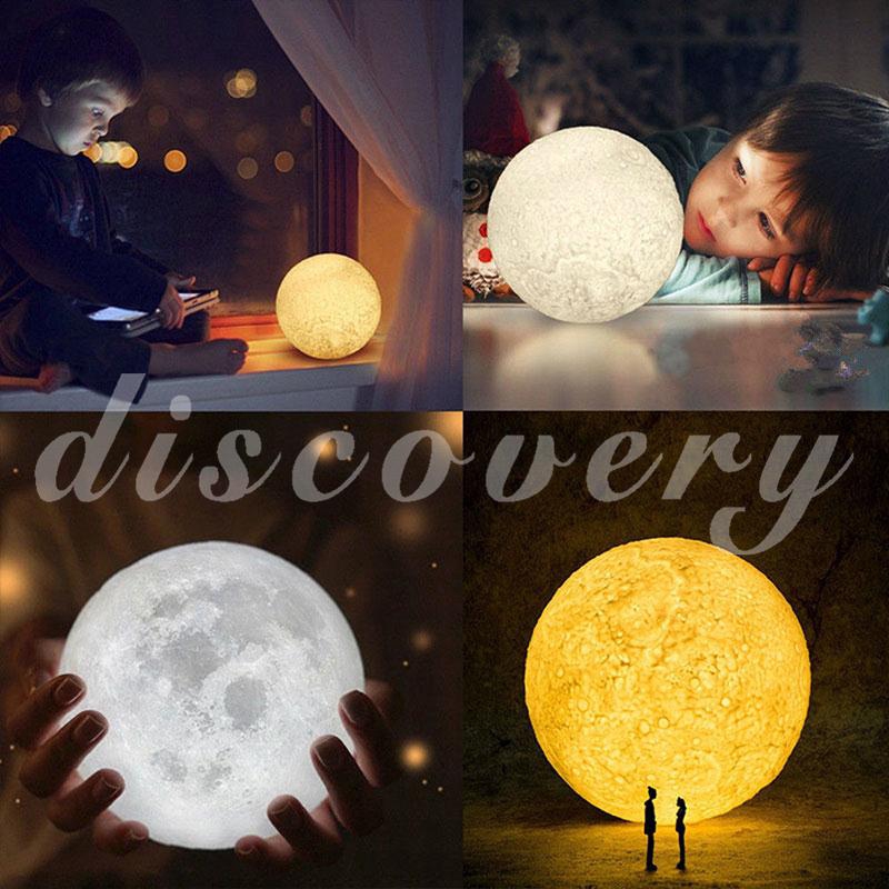 Đèn LED để bàn hình mặt trăng 3D | BigBuy360 - bigbuy360.vn