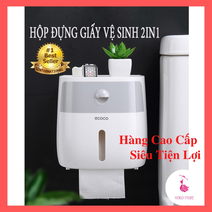 Hộp Đựng Giấy Vệ Sinh 2in1 Cao Cấp