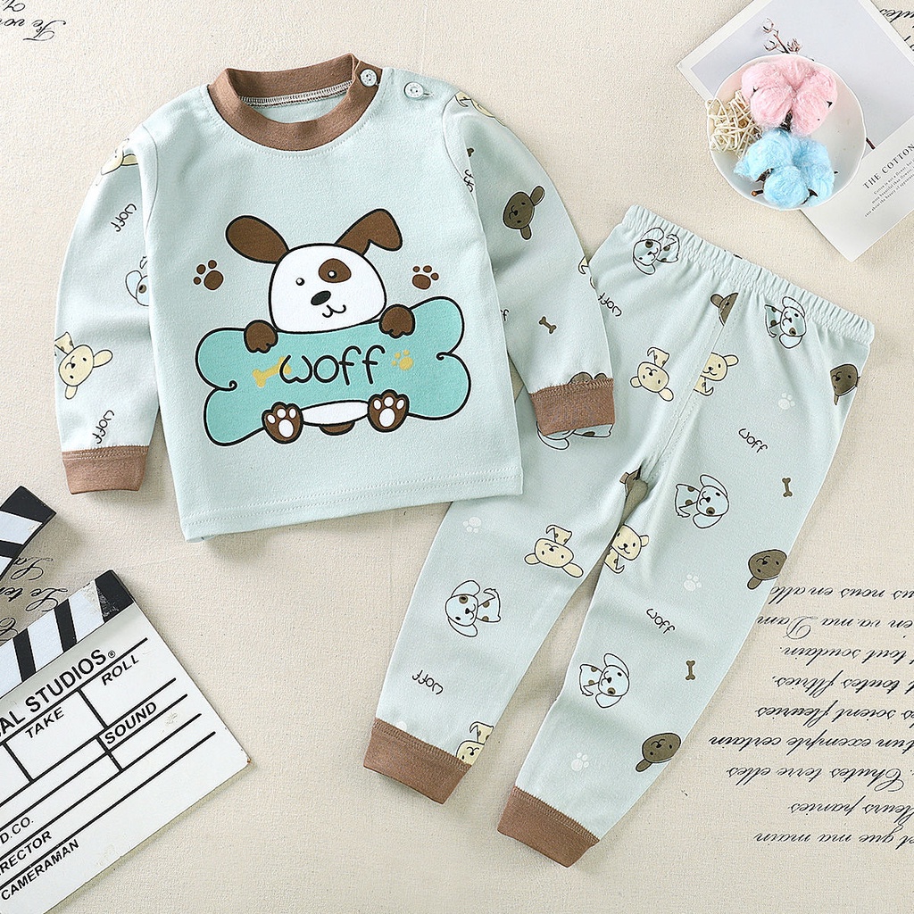 Bộ đồ ngủ 100% Cotton cho bé 0-7 tuổi