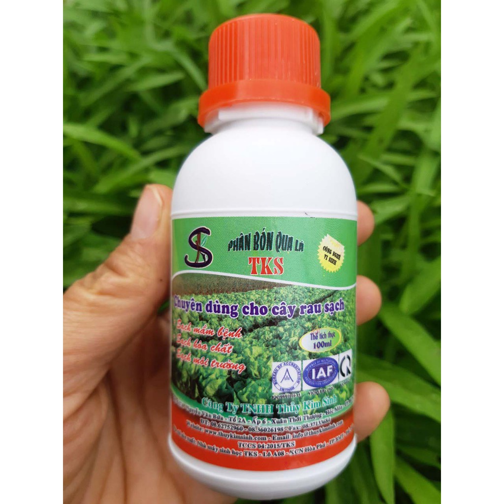 Phân Bón Lá: Dùng Cho Rau Sạch - Xanh Lá, Nở Ngọn, Mập Thân, Nuôi Trái To - Chai 100ml