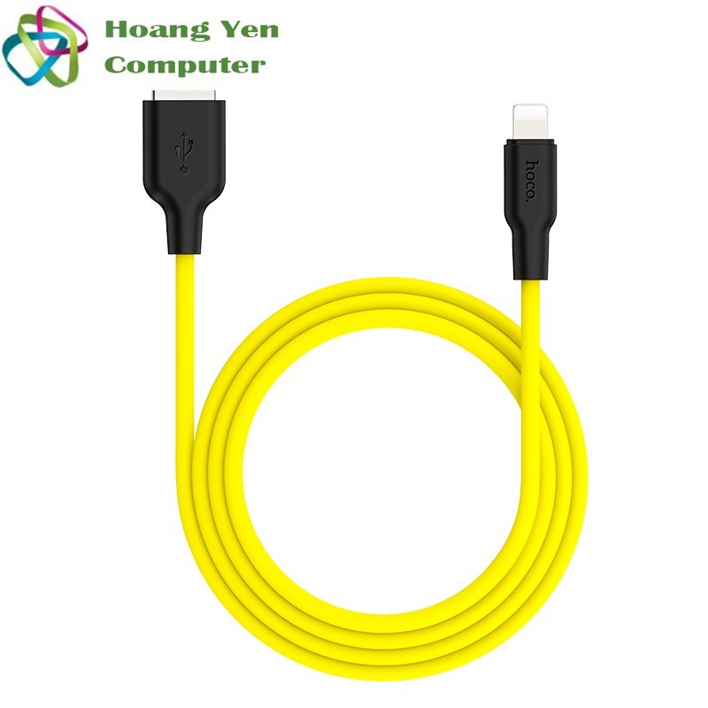 Cáp Sạc Hoco X21 Plus cho IPTablet Dây Silicon Mềm Dẻo Chống Cháy Dài 1M - BH 6 Tháng - Hoàng Yến Computer