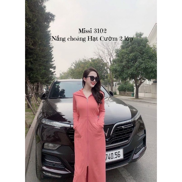 Áo nắng dài 2lớp cho nữ