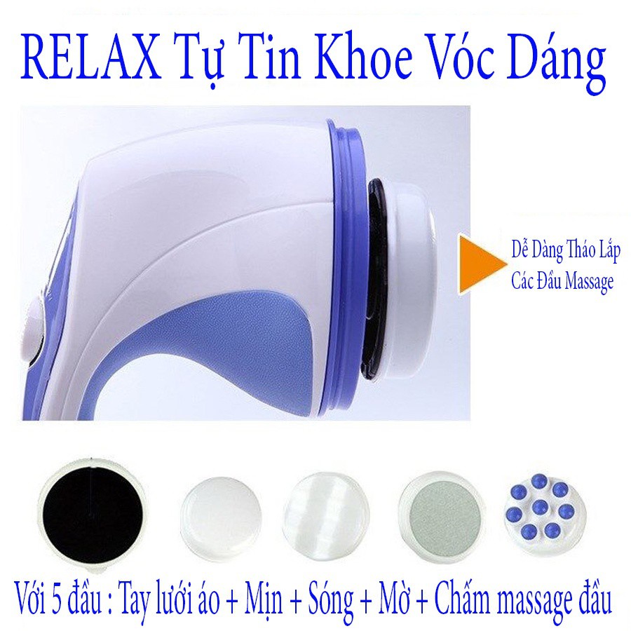 Máy Đấm Lưng Hàn Quốc Massage Cầm Tay 5 Đầu Đánh (Relax)Cao Cấp Giá Rẻ  Chất Lượng Vượt Trội Giảm Nhức Mỏi