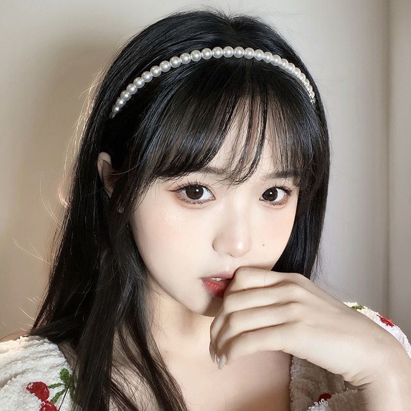 Băng Đô Đính Ngọc Trai Thiết Kế Mới Thời Trang Mùa Hè Theo Phong Cách Hàn Quốc