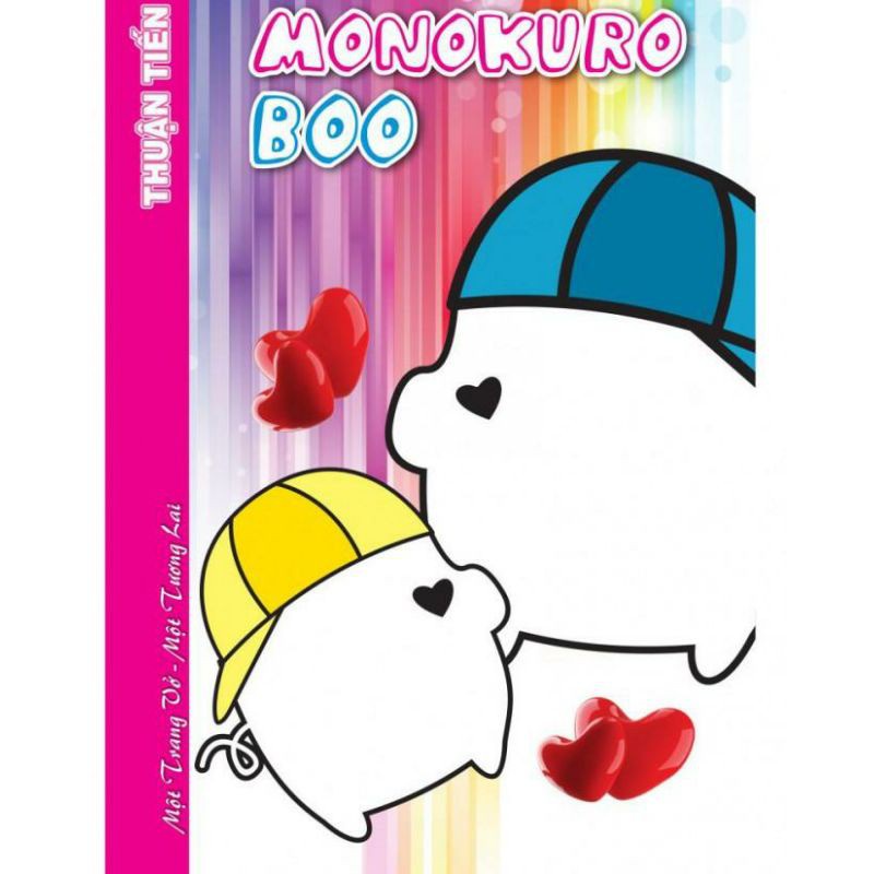Lốc 10 Quyển Tập Học Sinh 96 trang Monokuro Boo Heo Thuận Tiến ( kẻ ô ly)