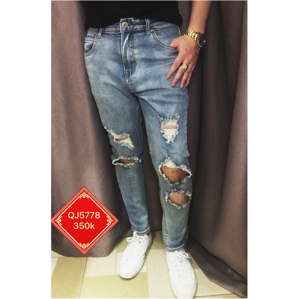quần jean jogger rách QJ5778