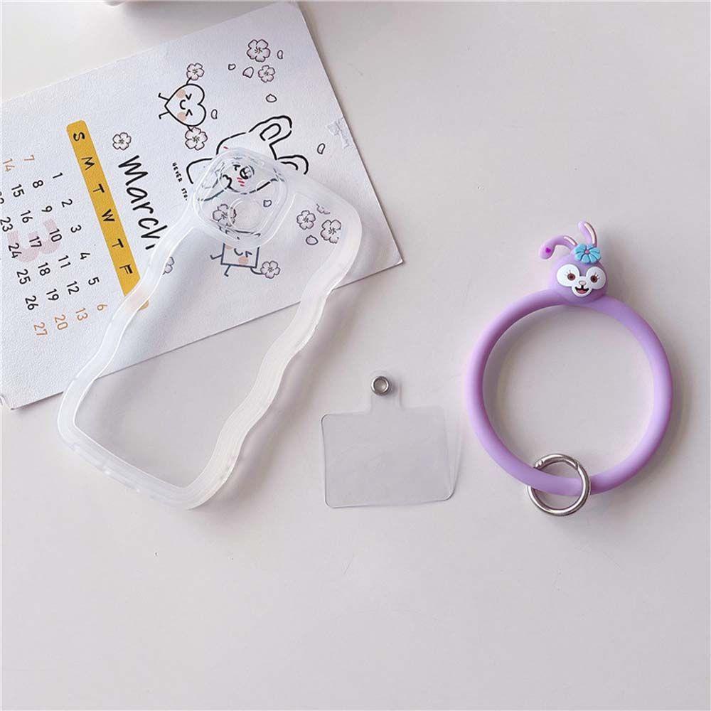 Vòng Đeo Tay Gắn Điện Thoại Hình Snoopy Kuromi Mickey Đáng Yêu