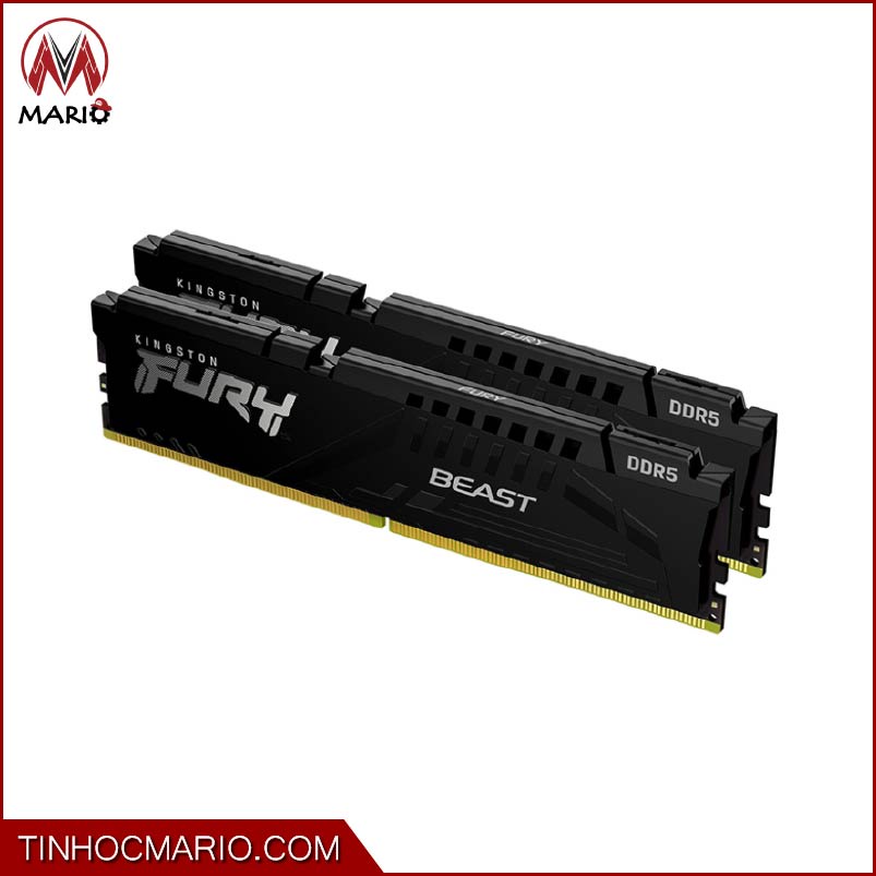 Ram Kingston HyperX Fury Beast Black DDR5 2x16GB 5200