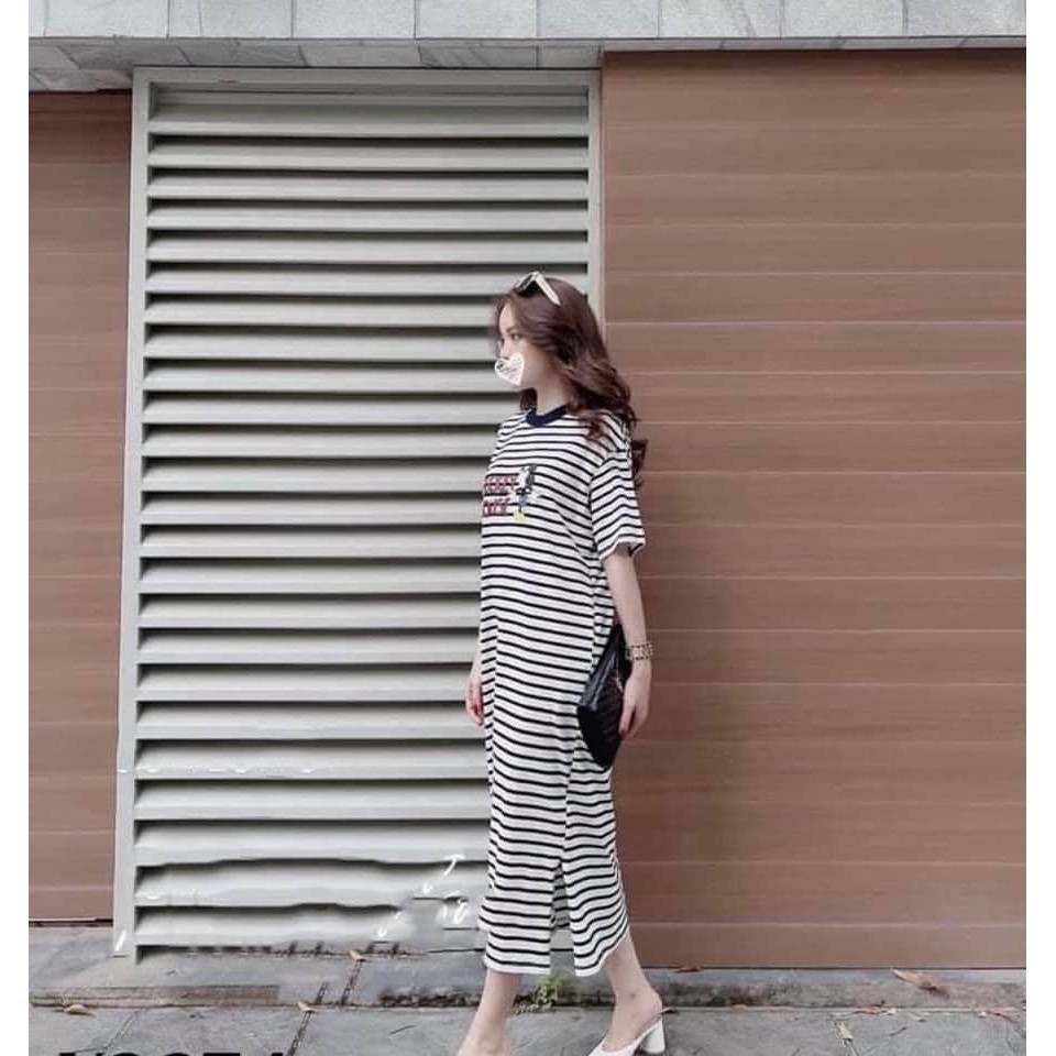 [Mã FAMAYWA2 giảm 10K đơn 50K] Váy Xuông Kẻ Mickey Mouse Chất Cotton 4 Chiều | BigBuy360 - bigbuy360.vn