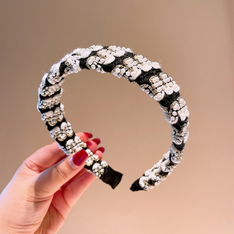 Băng Đô Cài Tóc Đính Ngọc Trai Giả Phong Cách Retro Dành Cho Nữ