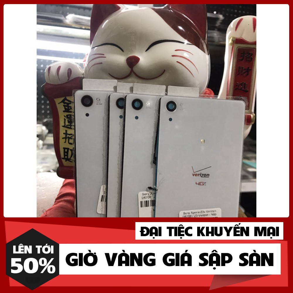 [Ảnh Thật + Mới 100 % ] Sony Xperia Z3v Verizon D6708 / Z3 Verizon - Nắp Lưng Ráp Máy