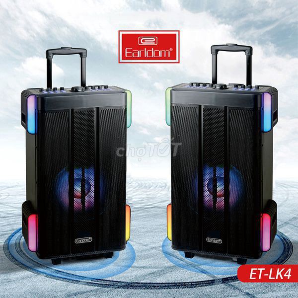 Loa Kéo Di Động Earldom ET-LK4 (Kèm 2 Mic)