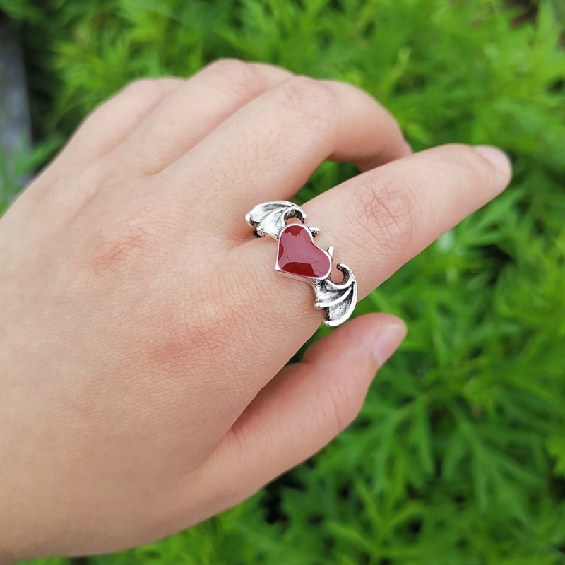 Nhẫn hình cánh dơi/ trái tim/phim phong cách cổ điển độc đáo cho nữ