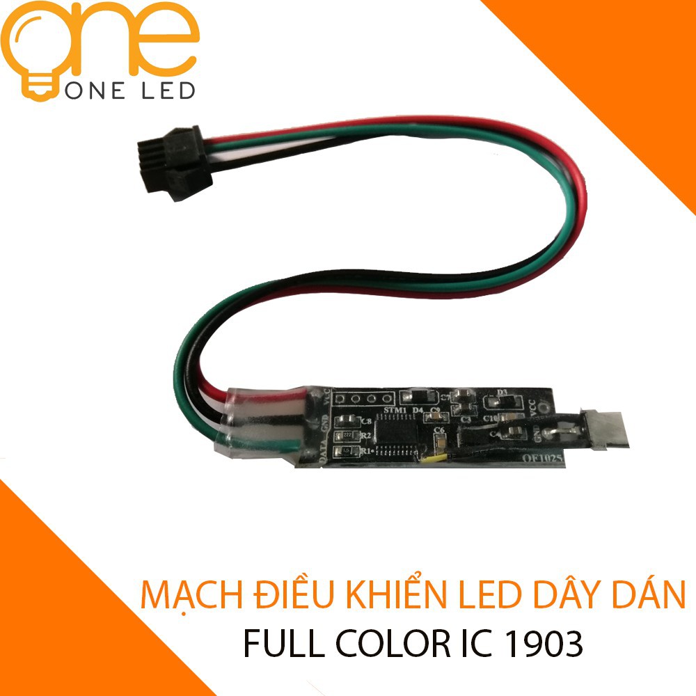 Mạch điều khiển LED DÂY DÁN FULLCOLOR 1903 OneLED (tặng kèm remote 24 phím)