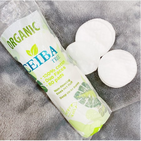 [Mã COS1904 giảm 8% đơn 300K] Bông Tẩy Trang Hữu Cơ Organic Ceiba Tree 80 miếng | BigBuy360 - bigbuy360.vn