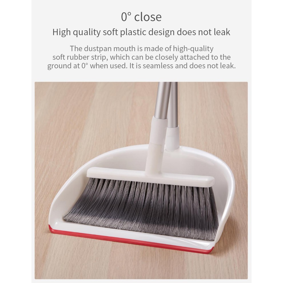 Bộ chổi xẻng thông minh XIAOMI Yijie Broom Combination YZ-03 Red Gray Cloth