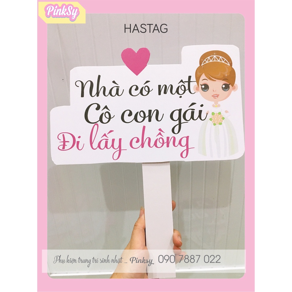 Hastag đám cưới, Hashtag cầm tay đám cưới