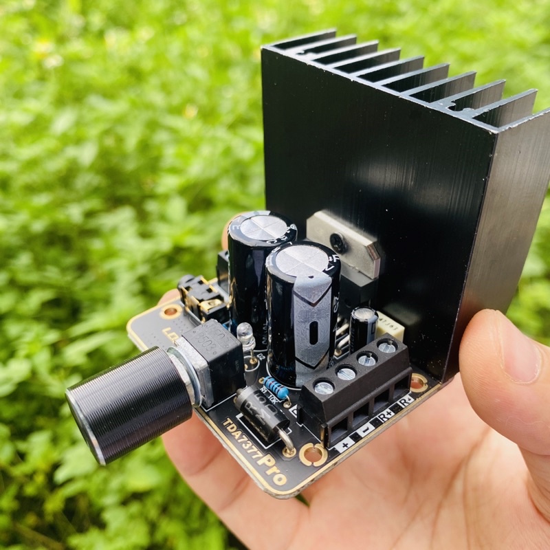 Mạch khuếch đại âm thanh LQSC class AB TDA 7377 35w*35w. DIY ampli cho loa di động DiySpeaker
