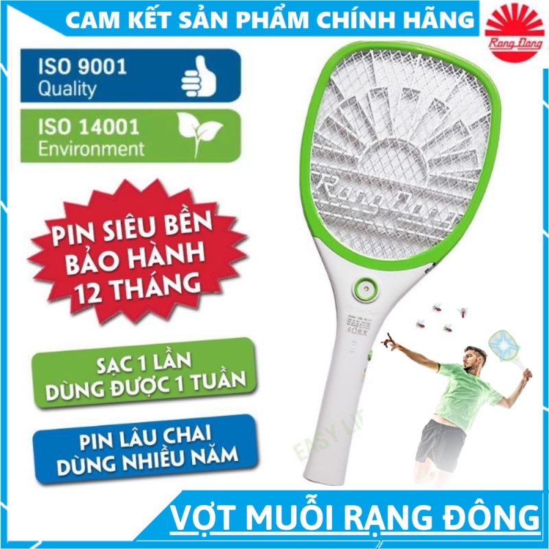 Vợt Bắt Muỗi Vợt Điện Chính Hãng Rạng Đông RD VBM01 công suất 3,5W bao gồm 3 chế độ dễ dàng sử dụng bảo hành lâu dài