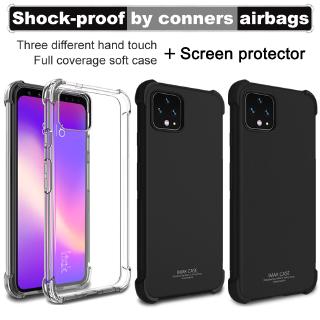 Ốp điện thoại TPU chống sốc + film tương thích cho Google Pixel4 Pixel 4 XL