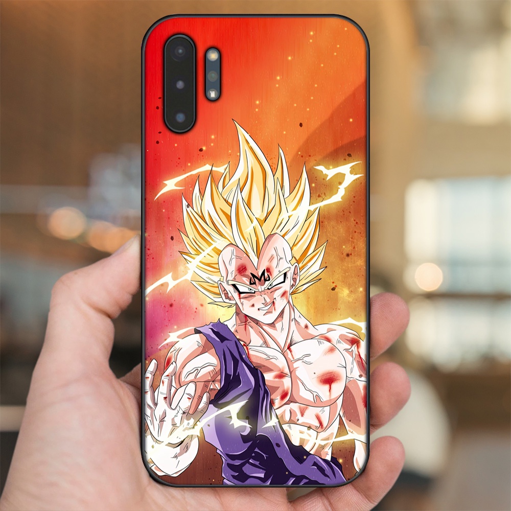 Ốp lưng Samsung Note 10 Plus viền đen in hình Vegeta Dragon Ball