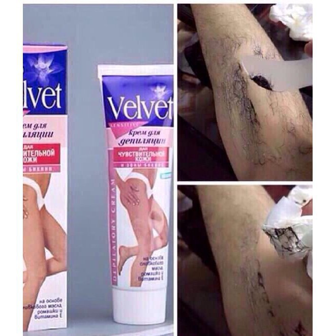 Kem tẩy lông velvet tẩy sạch lông trong 5 phút an toàn cho da bạn[Cam kết chính hãng - Nga]