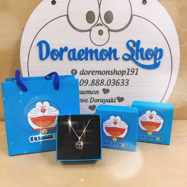 Dây Chuyền Mạ Bạc Hình Chuông Doremon Doraemon