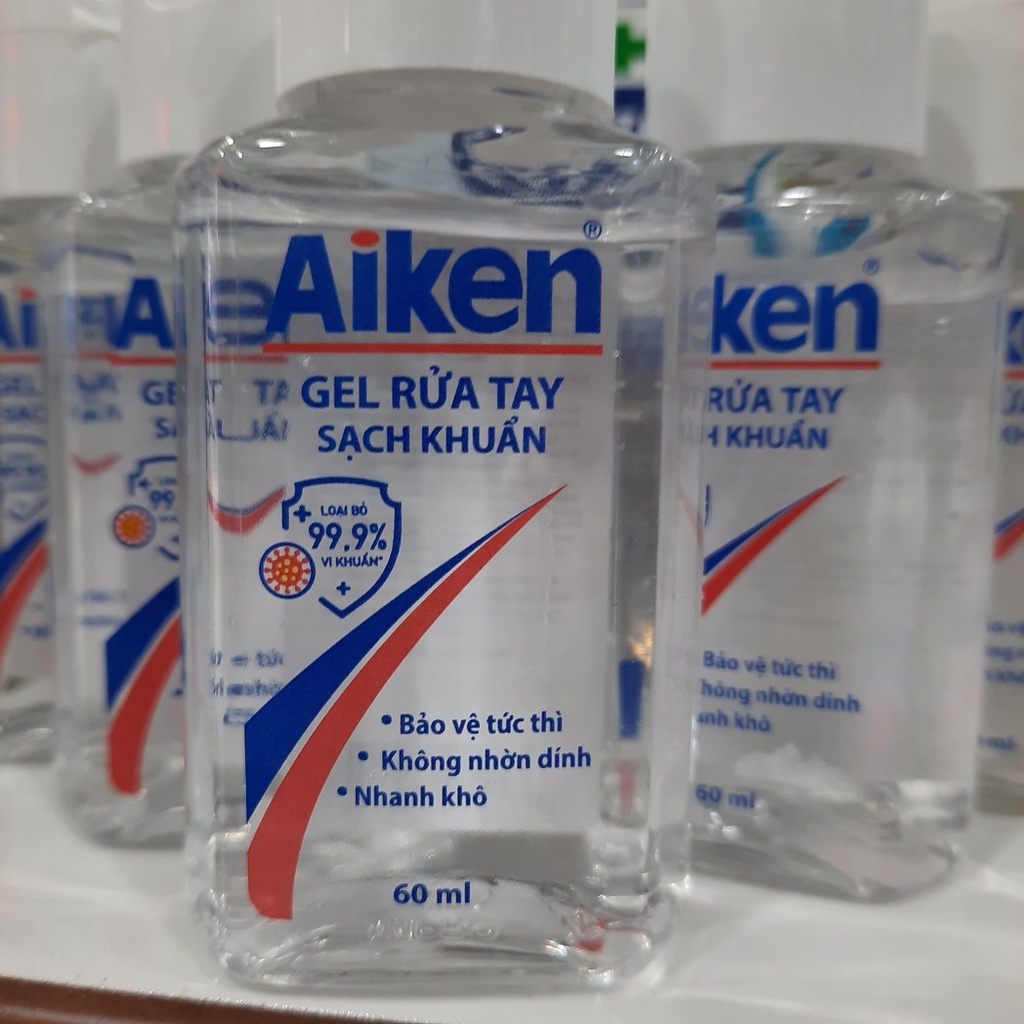 Gel rửa tay Sạch khuẩn Aiken 60ml/chai