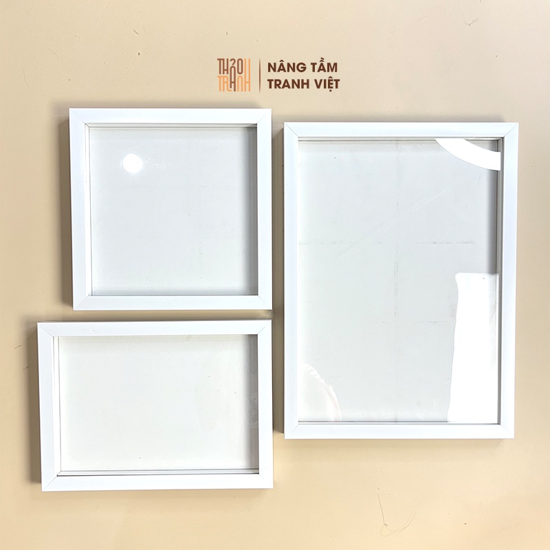 Khung Hộp 3D  Sâu 1.5cm - Khung Tiêu Bản Trưng Bày Đồ Vật Trang Trí Treo tường