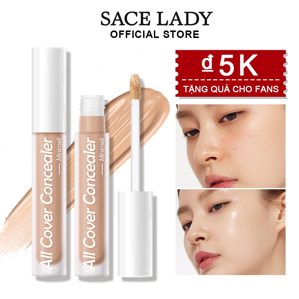 Kem Che Khuyết Điểm Dạng Lỏng SACE LADY Lì Mịn Chống Nước Che Phủ Toàn Diện 24 Giờ 3.5ml/0.2oz
