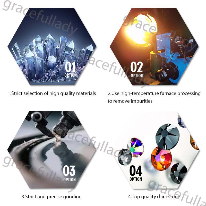 Bộ 1680 Hạt Pha Lê Đính Trang Trí Móng Tay Nhiều Kích Thước