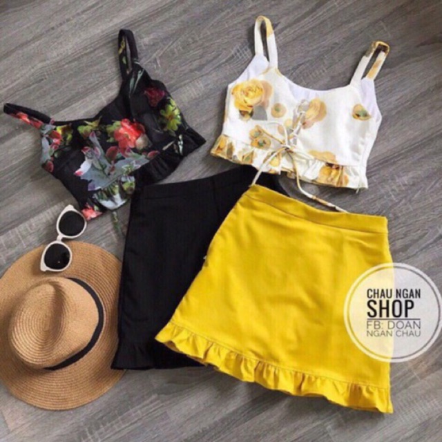 SÉT BỘ ÁO HOA CHÂN VÁY