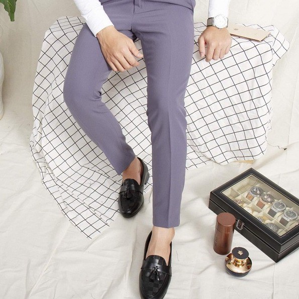 Quần Âu Nam Hàn Quốc Dáng Ôm Công Sở - Quần Tây Nam Vải Co Giãn Nhẹ Chống Nhăn Chống Xù | BigBuy360 - bigbuy360.vn
