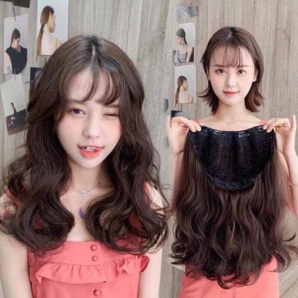 Tóc giả kẹp U ❤️FREESHIP❤️ Giảm 5k khi nhập mã [TOCGIADEP] - Tóc giả kẹp u xoăn dợn - mã ku13