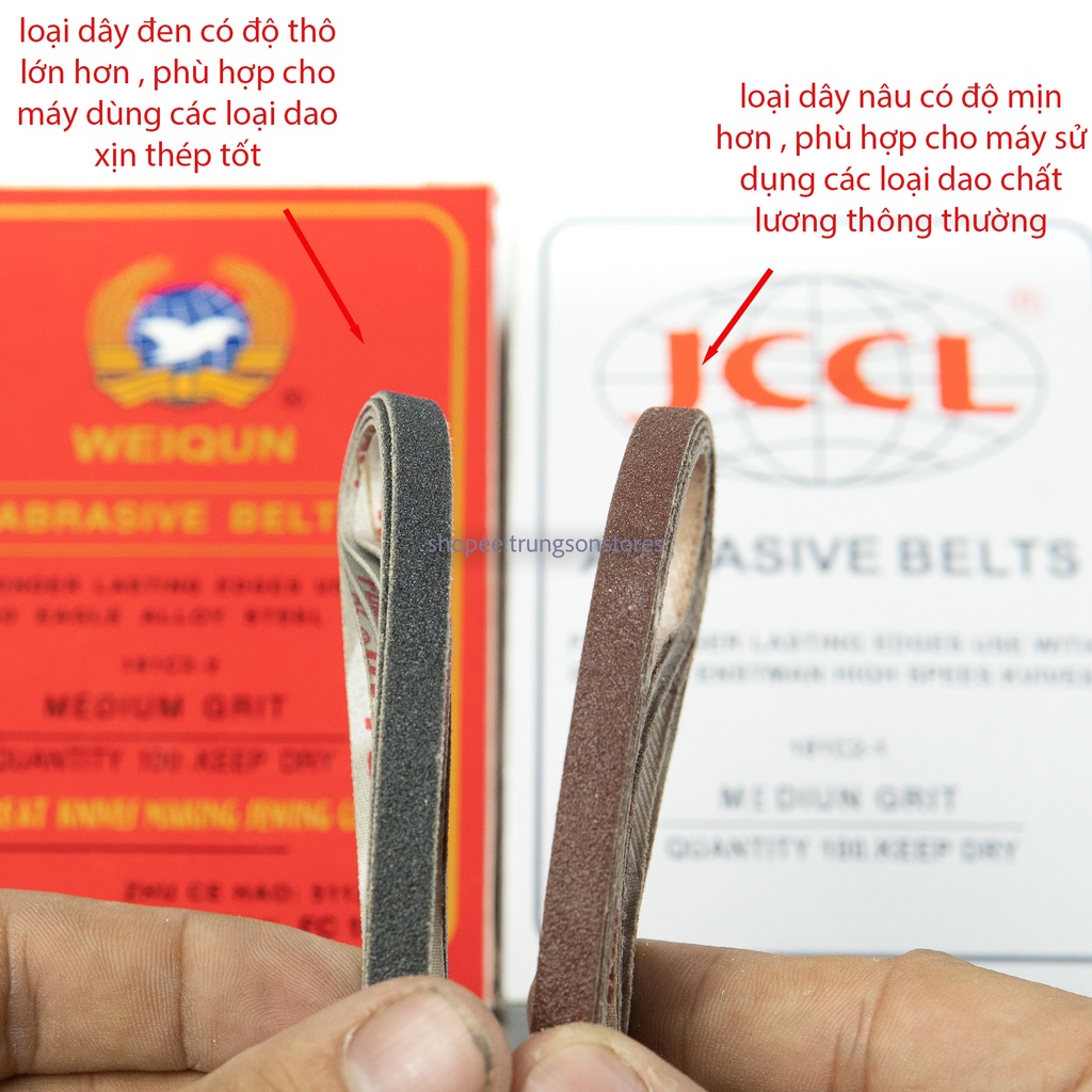 dây mài máy cắt vải công nghiệp KM , DAYYANG , Eastman ,... ( từ máy 6 đến 13inch)